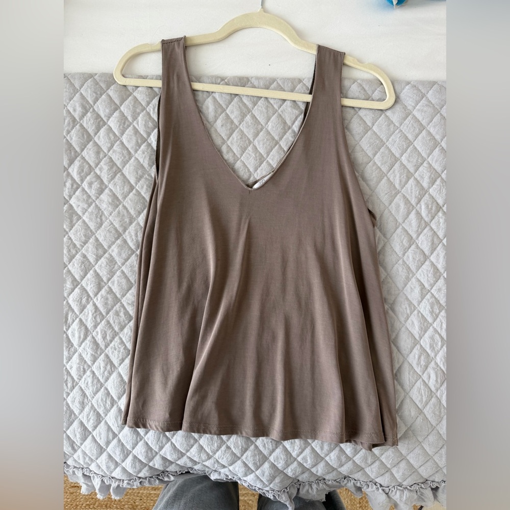 bp Taupe Scoop Neck Tank Top
